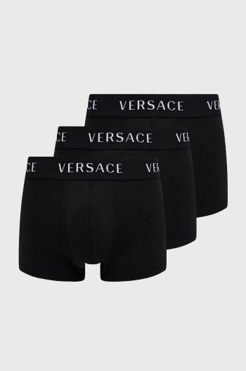 Boxerky Versace (3-pack) pánské, černá barva