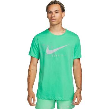 Nike NK DF TEE RUN DIV DFC SS Pánské běžecké tričko, světle zelená, velikost XL