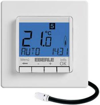 Programovatelný termostat s LCD Eberle FIT-3F, 10 až 40 °C, bílá