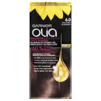 Garnier Olia 50 g barva na vlasy pro ženy 6,0 Light Brown na barvené vlasy; na všechny typy vlasů