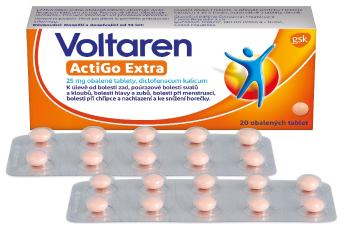 Voltaren Actigo Extra 25 mg obalené tablety úleva od bolesti 20 tablet