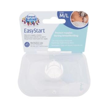 Canpol babies Easy Start Silicone Nipple Shields M/L 2 ks vložky do podprsenky pro ženy