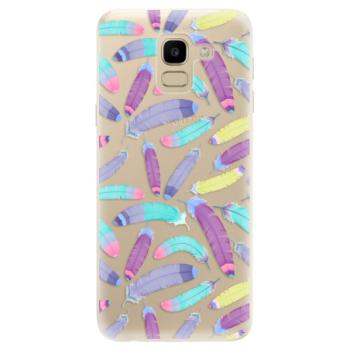 Odolné silikonové pouzdro iSaprio - Feather Pattern 01 - Samsung Galaxy J6