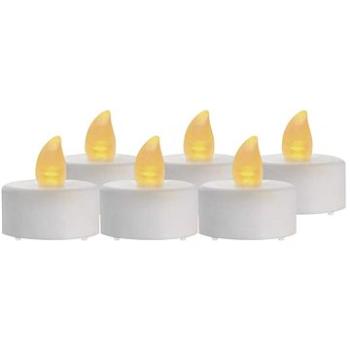 EMOS LED dekorace – 6x čajová svíčka bílá, 6x CR2032, vnitřní, vintage (DCCV11)
