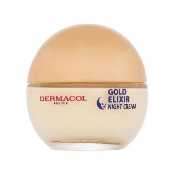 Dermacol Gold Elixir 50 ml noční pleťový krém pro ženy na všechny typy pleti; proti vráskám; výživa a regenerace pleti