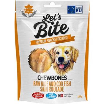 Let’s Bite Chewbones Raw hide and cod fish skin roulade 135 g (8595602556960)