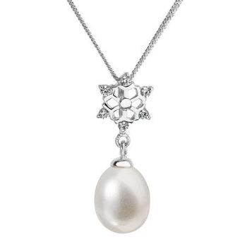 Evolution Group Perlový náhrdelník z pravých říčních perel bílý 22010.1