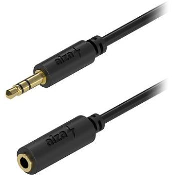AlzaPower Core Audio 3.5mm Jack (M) to 3.5mm Jack (F) 2m černý (APW-CBA3JF12B)