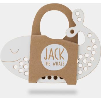 Milin Big Wooden Lacing Toy Whale Jack aktivity hračka 9 cm x 19,5 cm x 0,7 cm 1 ks