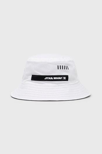 Oboustranný bavlněný klobouk DC Dc X Star Wars , bílá barva, bavlněný