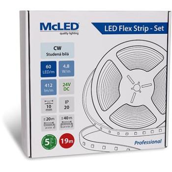 McLED Set LED pásek 19m, CW, 4,8W/m (8595607148429)