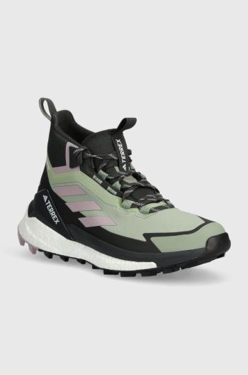 Boty adidas TERREX Free Hiker 2 GTX dámské, zelená barva, IE5134