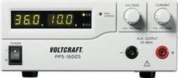 Laboratorní zdroj s nastavitelným napětím VOLTCRAFT PPS-16005, 1 - 36 V/DC, 0 - 10 A, 360 W, Počet výstupů: 2 x, Kalibrováno dle (DAkkS)