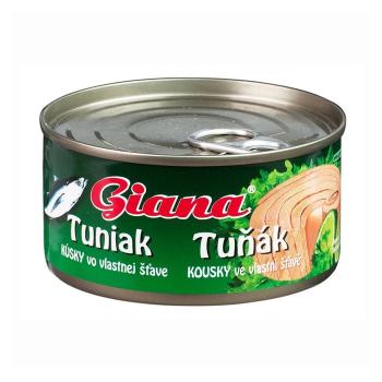 Tuňák ve vlastní šťávě 48 x 185 g - GIANA