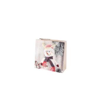 TORO Papírová vánoční dárková taška 15x14.5x6cm assort