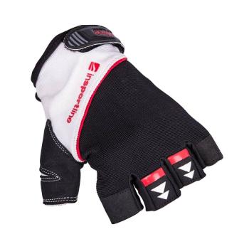 Fitness rukavice inSPORTline Harjot Barva černo-bílá, Velikost 3XL