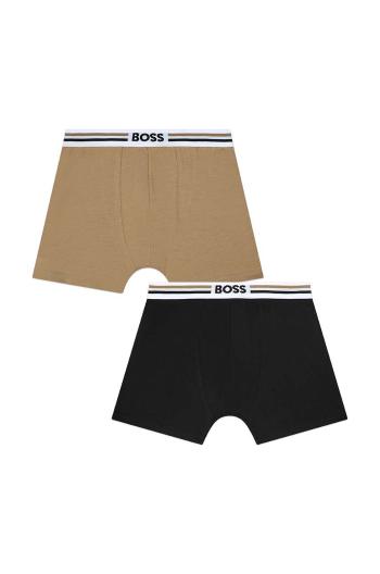 Dětské boxerky BOSS 2-pack tmavomodrá barva, J51596