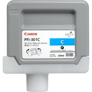 Canon PFI-301C, 1487B001 azurová (cyan) originální cartridge