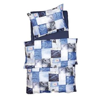 SCANquilt povlečení KLASIK DESIGN jeans modrá (29106)