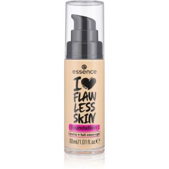 essence I LOVE FLAWLESS SKIN krycí make-up s matným efektem odstín 30 - Dark Porcelain 30 ml