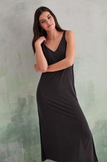 Šaty women'secret tmavomodrá barva, midi, jednoduchý