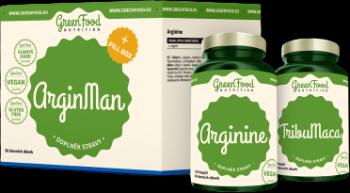 GreenFood Nutrition ArginMan + Pillbox 2 x 120 kapslí