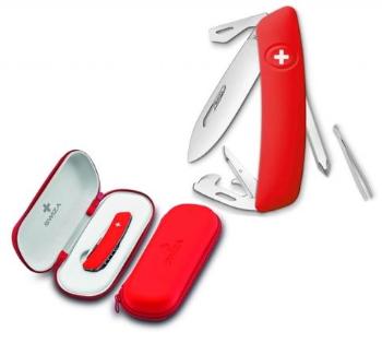 Swiza kapesní nůž D04 Standard red dárkové balení, Červená