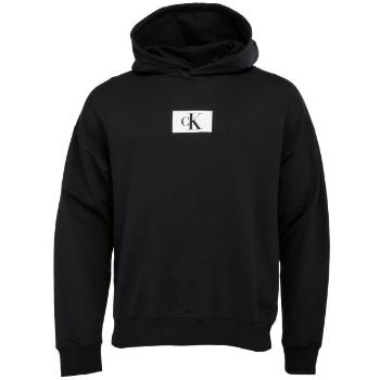 Calvin Klein ´96 TERRY LOUNGE-L/S HOODIE Pánská mikina, černá, velikost