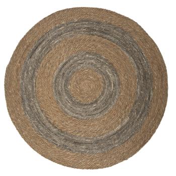 Přírodně-hnědý kulatý koberec z mořské trávy Mais - Ø 120 cm 5RO0099