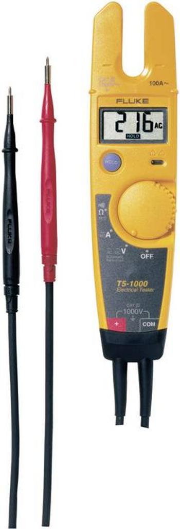 Dvoupólová zkoušečka napětí Fluke T5-1000 1 V až 1000 V/AC/DC LCD (4000 číslic) CAT III 1000V Kalibrováno dle (ISO)