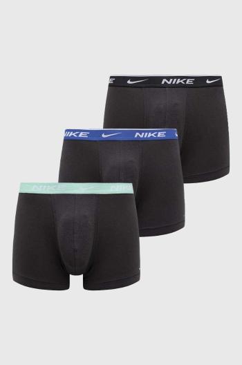 Boxerky Nike (3-pak) pánské, černá barva