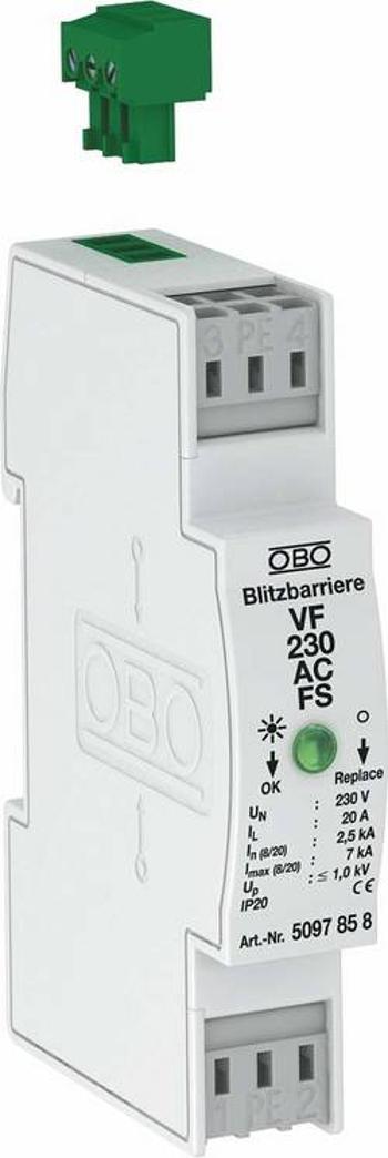 Bariera proti blesku OBO Bettermann VF230-AC-FS 5097858, 7 kA