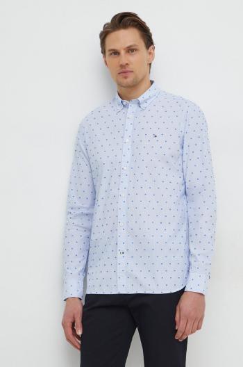 Bavlněná košile Tommy Hilfiger slim, s límečkem button-down, MW0MW33769