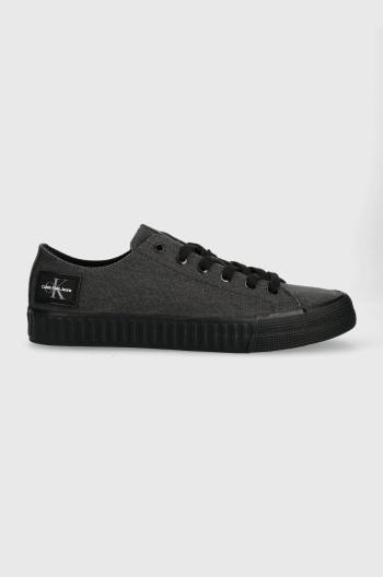 Tenisky Calvin Klein Jeans SKATER VULC LOW LACEUP CS ML DIF pánské, černá barva, YM0YM01022