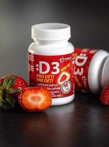 Doplněk stravy pro děti Vitamín D3 Nutricius (90 tablet)