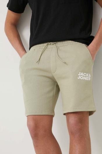 Kraťasy Jack & Jones pánské, zelená barva