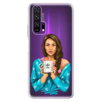 Odolné silikonové pouzdro iSaprio - Coffe Now - Brunette - Honor 20 Pro