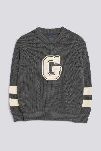 SVETR GANT D2. COLLEGIATE C-NECK KNIT černá 122/128