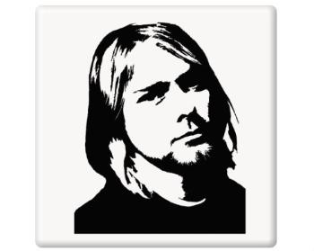 Magnet čtverec plast Kurt Cobain