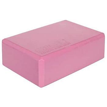 Yoga Block kostka na jógu růžová výška/ šířka: 7,5 cm