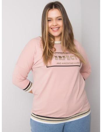 Dámská halenka plus size bavlněná MIA růžová