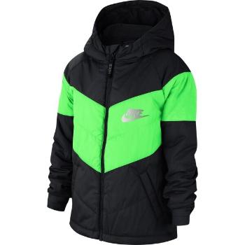 Nike NSW SYNTHETIC FILL JACKET U Dětská hřejivá bunda, černá, velikost L