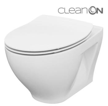 CERSANIT/S SET 934 ZÁVĚSNÁ WC MÍSA MODUO CLEANON + WC SEDÁTKO DELFI SLIM SC EO K701-147