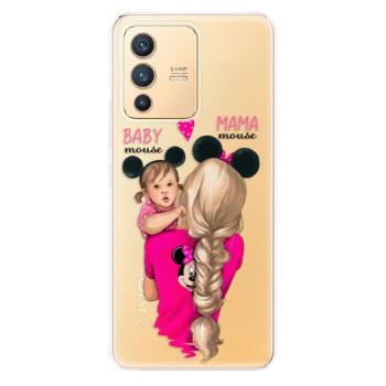 Odolné silikonové pouzdro iSaprio - Mama Mouse Blond and Girl - Vivo V23 5G