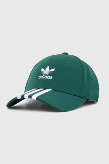 Kšiltovka adidas Originals zelená barva, s aplikací, IS1627