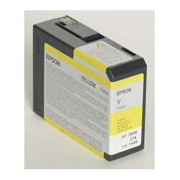 EPSON T5804 (C13T580400) - originální cartridge, žlutá, 80ml