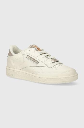 Kožené sneakers boty Reebok Classic Club C 85 béžová barva, 100074162