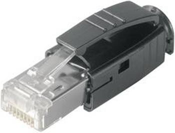 RJ45 konektor Telegärtner J80026A0001 - zástrčka, rovná RJ45 počet pólů: 8P8C, čiré sklo, 1 ks