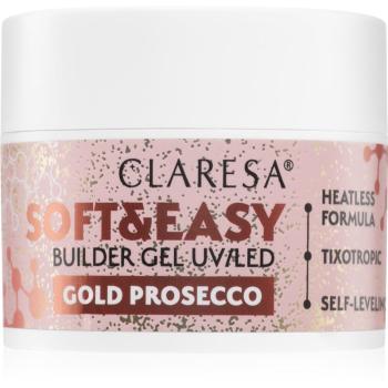 Claresa Soft&Easy Builder Gel podkladový gel na nehty odstín Gold Prosecco 45 g