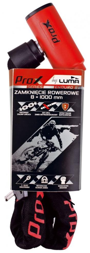 PROX Zámek Prox Enduro8 8x1000 mm. červený na klíč